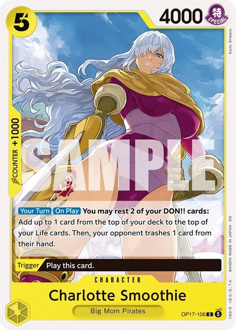 Charlotte Smoothie - One Piece Card Game card