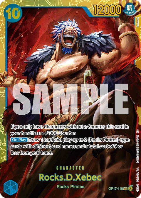 Rocks.D.Xebec - One Piece Card Game card