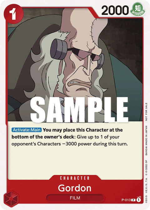 Gordon - One Piece Card Game card
