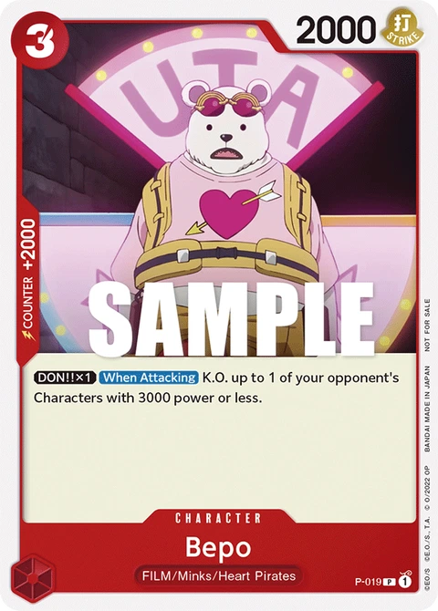 Bepo - One Piece Card Game card