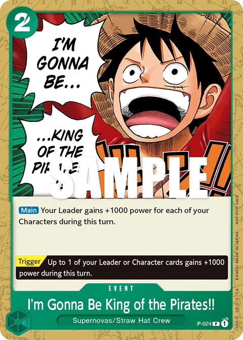 I'm Gonna Be King of the Pirates!! - One Piece Card Game card