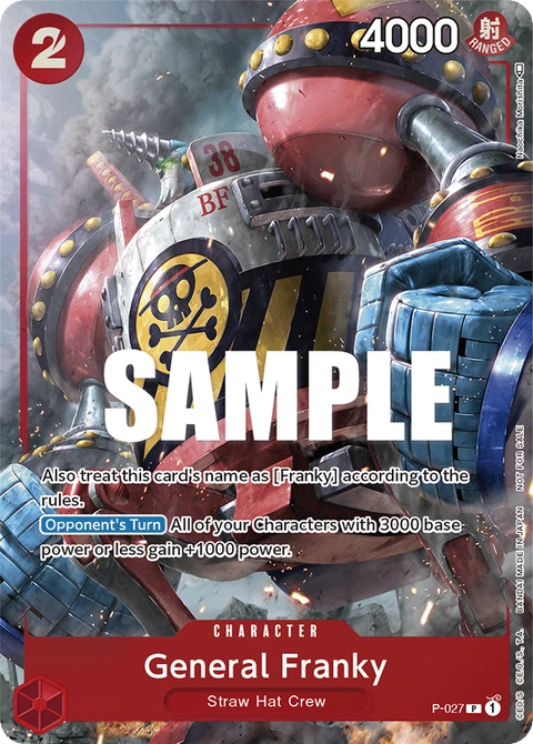 General Franky - One Piece Card Game card