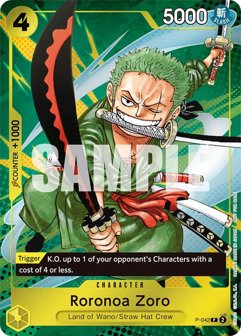 Roronoa Zoro - One Piece Card Game card