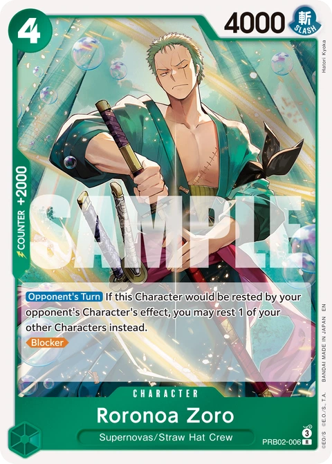 Roronoa Zoro - One Piece Card Game card