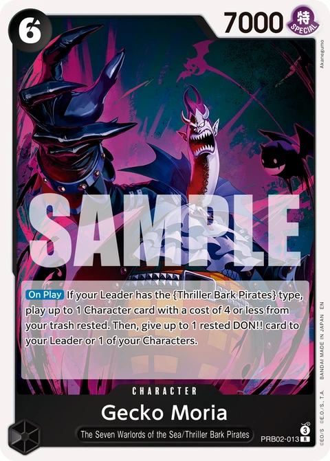 Gecko Moria - One Piece Card Game card