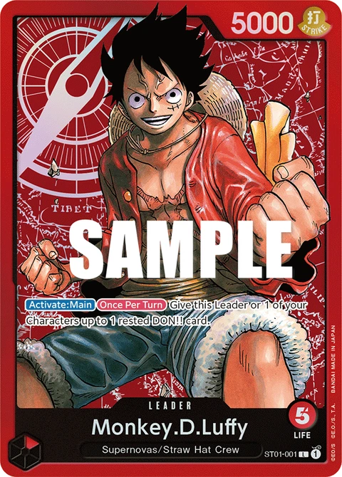 Monkey.D.Luffy, One Piece Card Game Leader