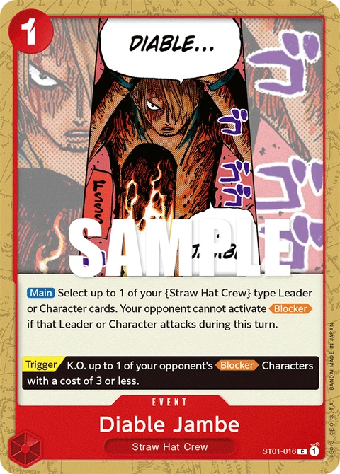 Diable Jambe - One Piece Card Game card