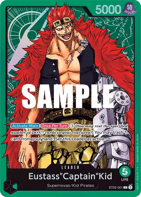 Eustass"Captain"Kid, One Piece Card Game Leader