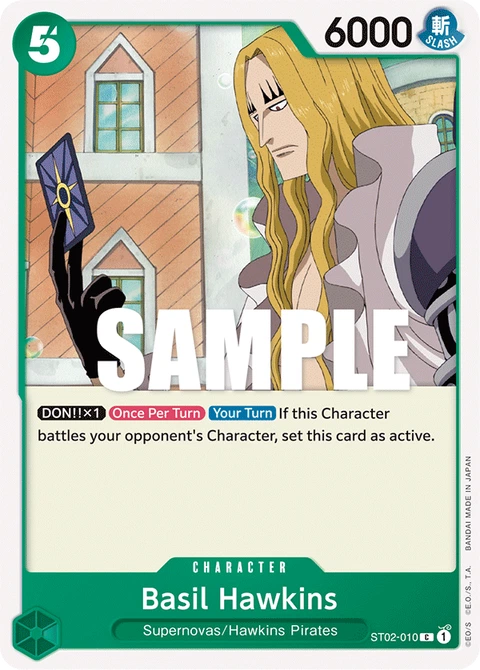 Basil Hawkins - One Piece Card Game card