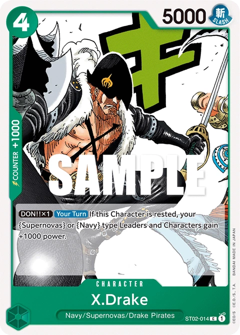X.Drake - One Piece Card Game card