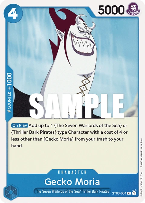 Gecko Moria - One Piece Card Game card