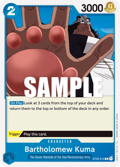 Bartholomew Kuma - One Piece Card Game card