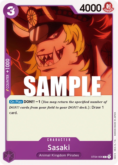Sasaki - One Piece Card Game card