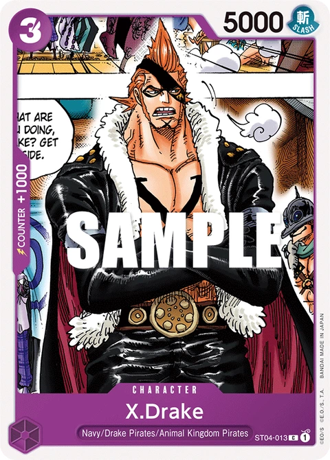 X.Drake - One Piece Card Game card
