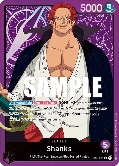Shanks, One Piece Card Game Leader