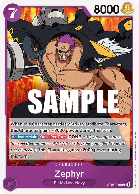 Zephyr - One Piece Card Game card