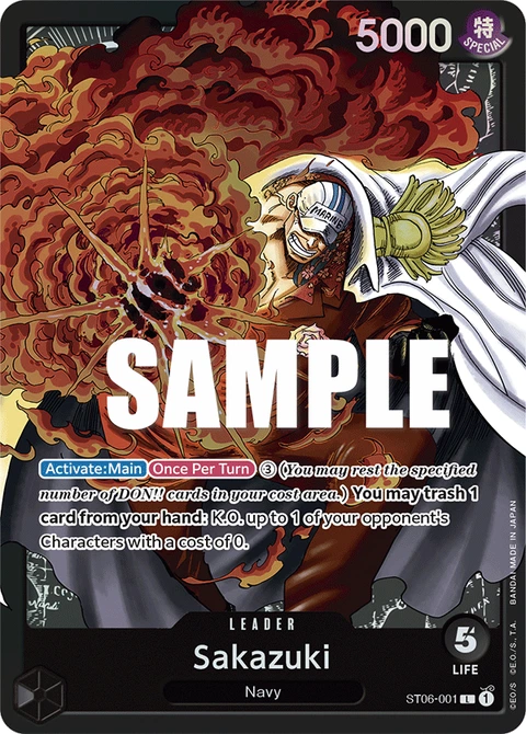 Sakazuki, One Piece Card Game Leader