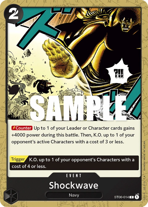 Shockwave - One Piece Card Game card