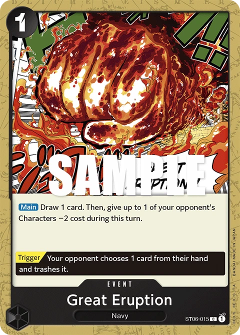 Great Eruption - One Piece Card Game card