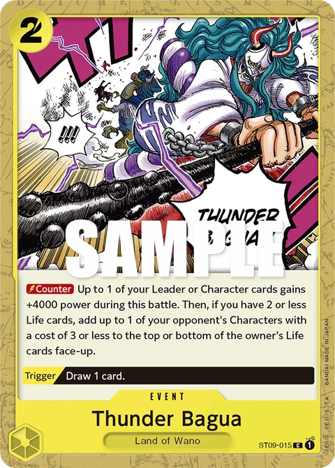 Thunder Bagua - One Piece Card Game card