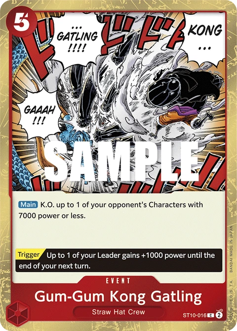Gum-Gum Kong Gatling - One Piece Card Game card