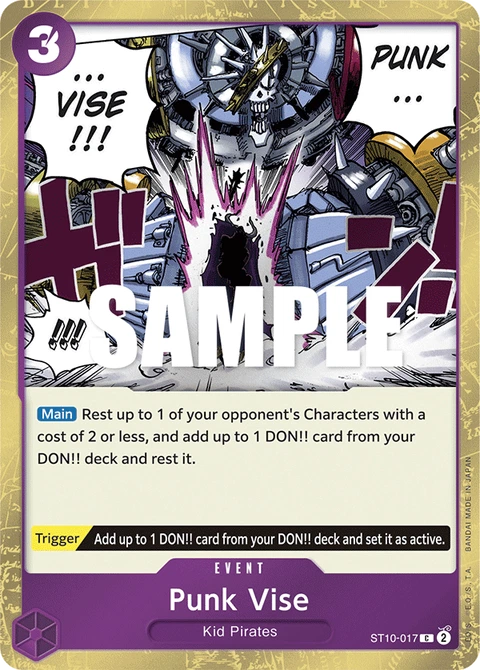 Punk Vise - One Piece Card Game card