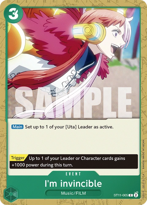 I'm invincible - One Piece Card Game card
