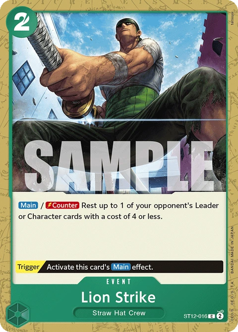 Lion Strike - One Piece Card Game card