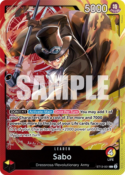 Sabo, One Piece Card Game Leader