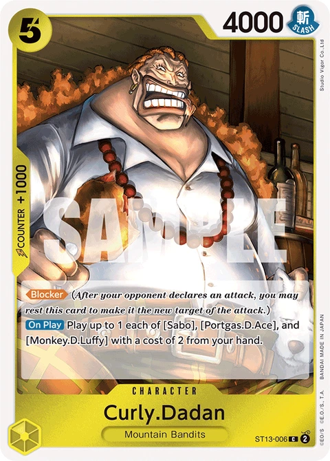 Curly.Dadan - One Piece Card Game card