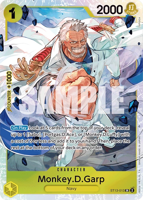 Monkey.D.Garp - One Piece Card Game card