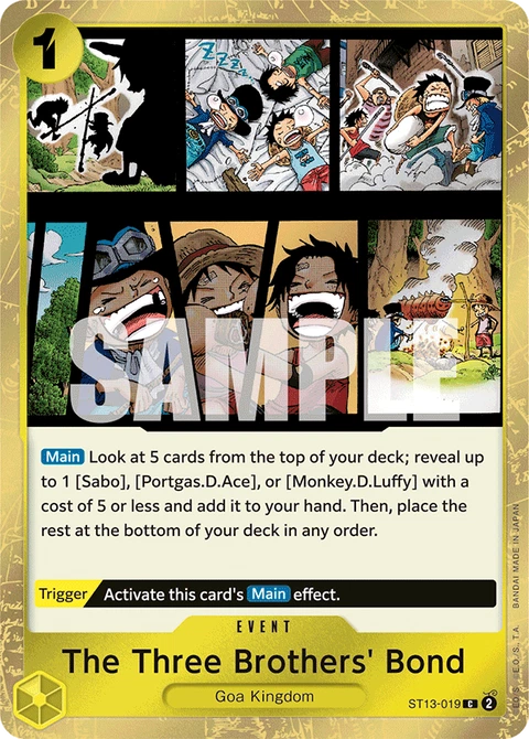 The Three Brothers' Bond - One Piece Card Game card