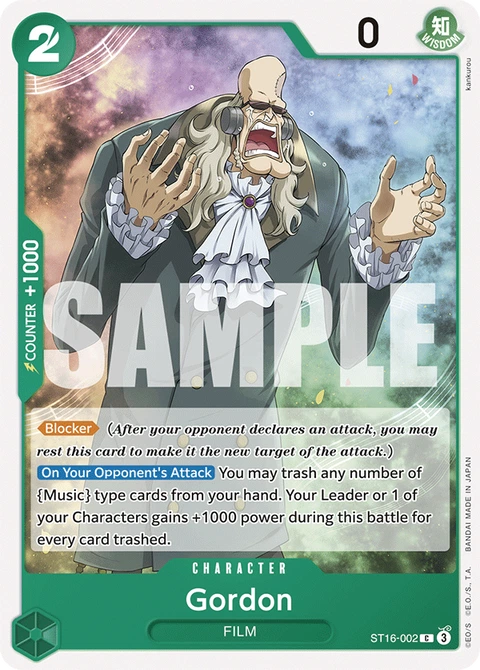 Gordon - One Piece Card Game card