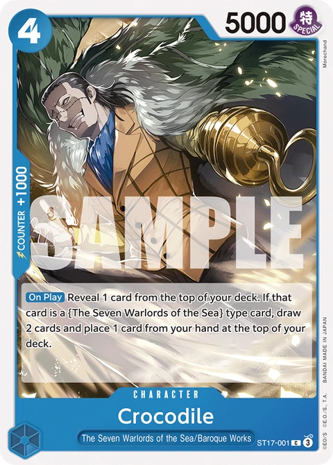 Crocodile - One Piece Card Game card