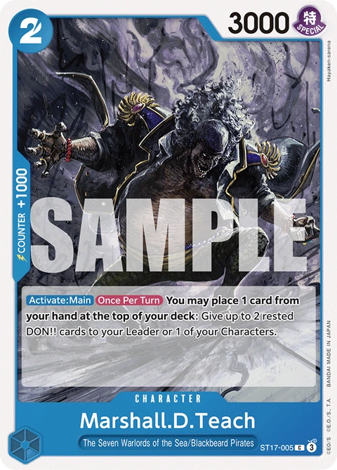 Marshall.D.Teach - One Piece Card Game card
