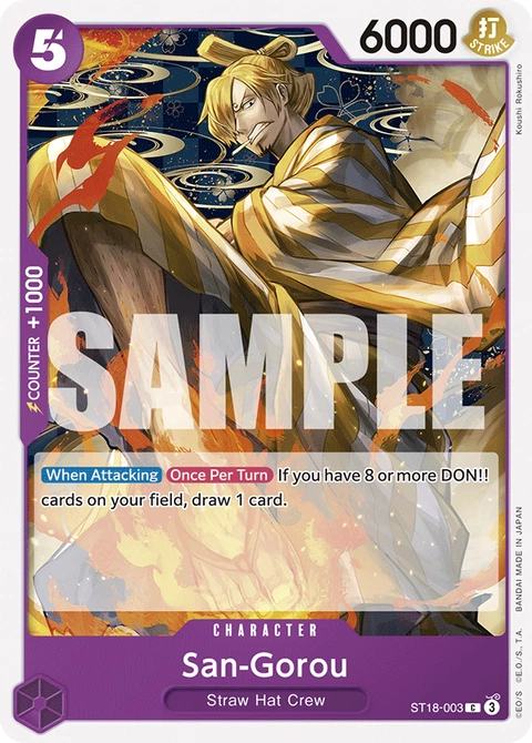 San-Gorou - One Piece Card Game card