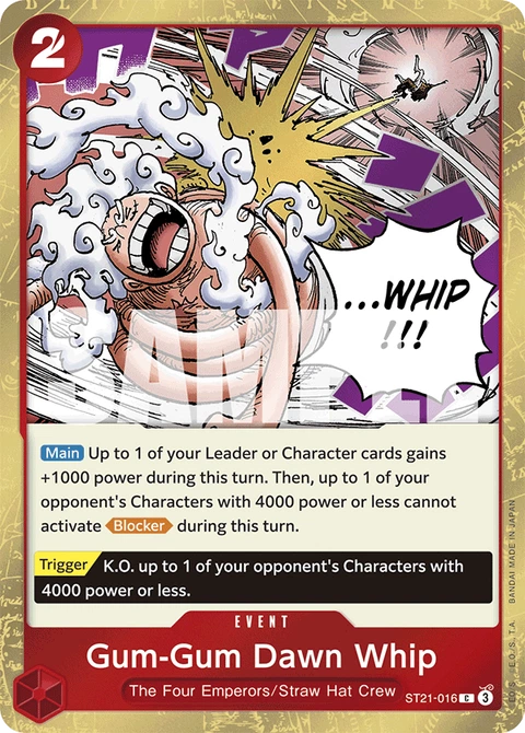 Gum-Gum Dawn Whip - One Piece Card Game card