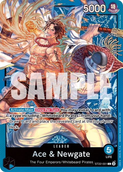 Ace & Newgate - One Piece Card Game card