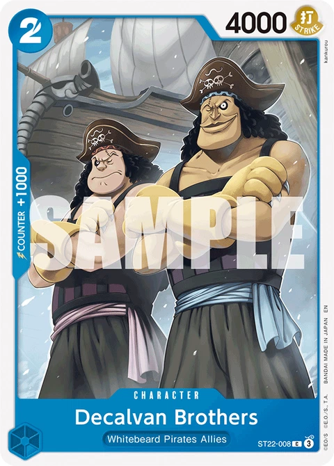 Decalvan Brothers - One Piece Card Game card