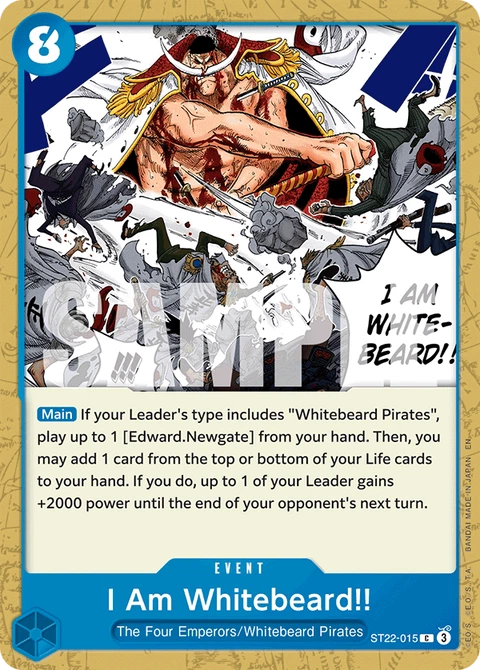 I Am Whitebeard!! - One Piece Card Game card