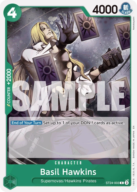 Basil Hawkins - One Piece Card Game card