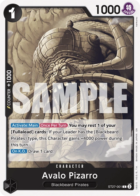 Avalo Pizarro - One Piece Card Game card