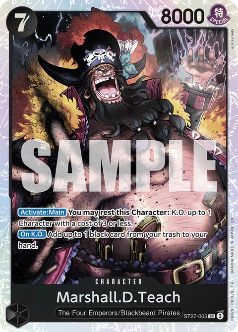 Marshall.D.Teach - One Piece Card Game card