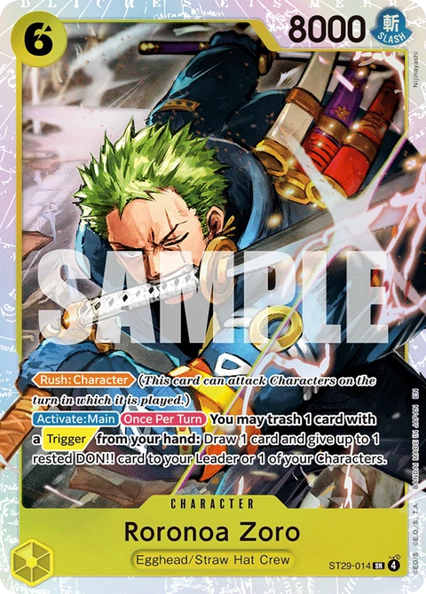 Roronoa Zoro - One Piece Card Game card