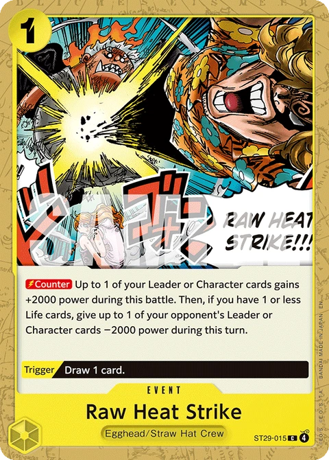 Raw Heat Strike - One Piece Card Game card