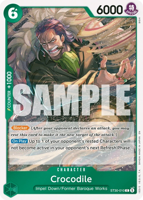 Crocodile - One Piece Card Game card