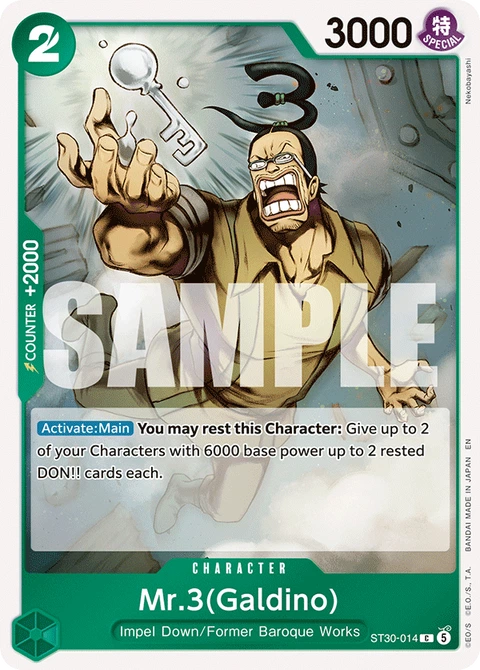 Mr.3(Galdino) - One Piece Card Game card