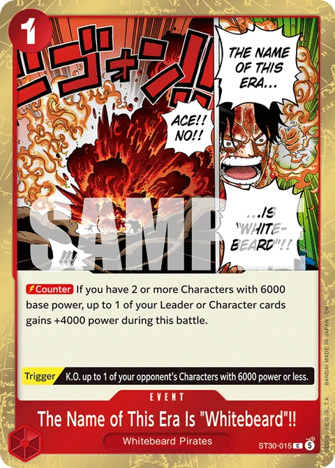 The Name of This Era Is "Whitebeard"!! - One Piece Card Game card