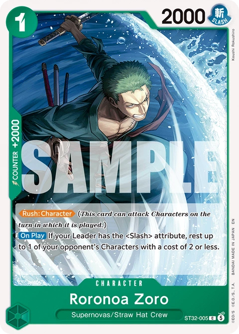 Roronoa Zoro - One Piece Card Game card