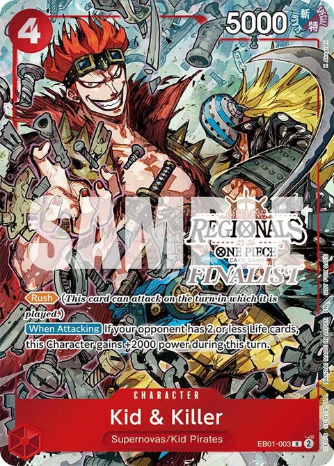 Kid & Killer (Offline Regional Finalist Card Set 2025 Vol.2) - One Piece Card Game card